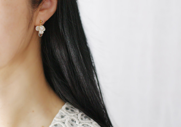 fusa : Keshi Pearl & Crystal（earring） 第4張的照片