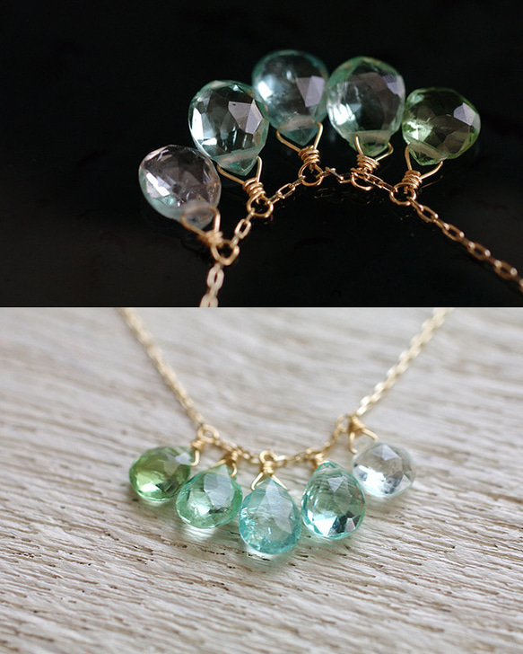 tsubu : Green Tourmaline（necklace） 2枚目の画像