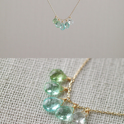 tsubu : Green Tourmaline（necklace） 5枚目の画像