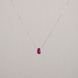 namida : Ruby drop（necklace） 2枚目の画像