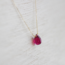 namida : Ruby drop（necklace） 1枚目の画像