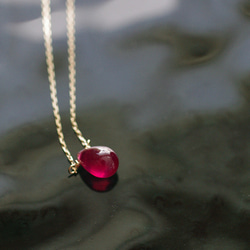 namida : Ruby drop（necklace） 5枚目の画像