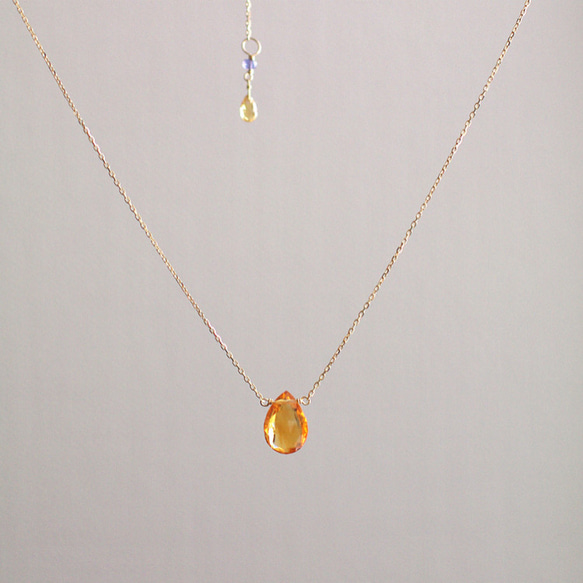 namida : Citrine（necklace） 5枚目の画像