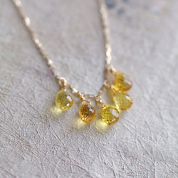 tsubu : Yellow Sapphire（necklace）黃色藍寶石項鍊 第1張的照片