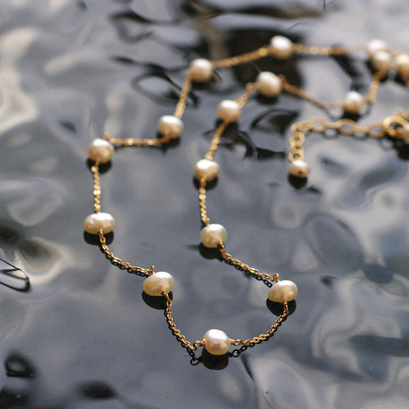Small Keshi Pearl Princess（necklace） 第1張的照片