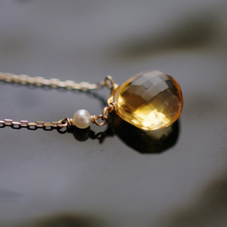 namida : Citrine, Pearl（necklace） 第2張的照片