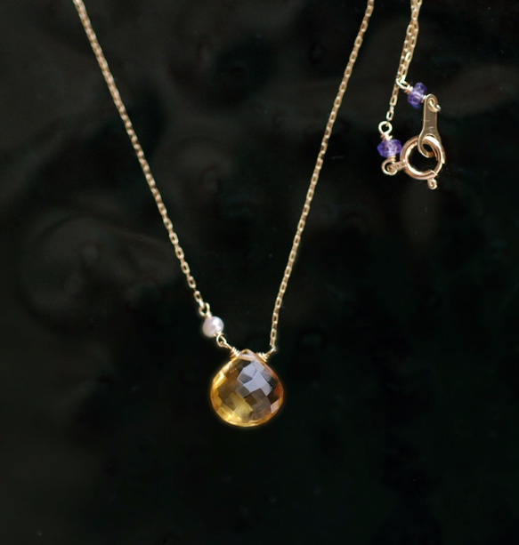 namida : Citrine, Pearl（necklace） 第1張的照片