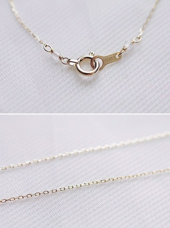 namida : Herkimer Diamond no.1（necklace）ハーキマーダイヤモンド 2枚目の画像