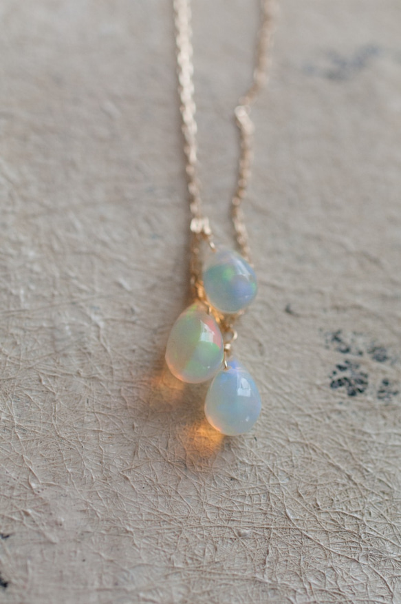 tsubu : Water Opal（necklace）ウォーターオパール 5枚目の画像