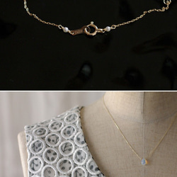 namida : Water Opal -s2（necklace）ウォーターオパール 3枚目の画像