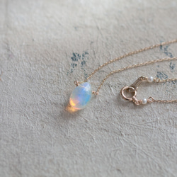 namida : Water Opal -s2（necklace）ウォーターオパール 4枚目の画像