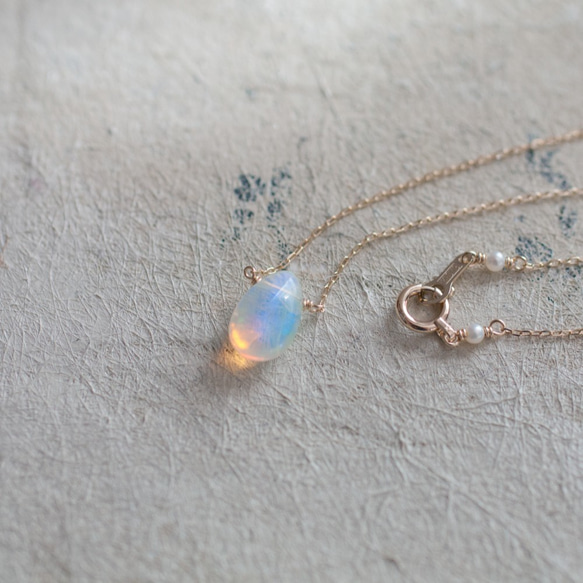 namida : Water Opal -s2（necklace）ウォーターオパール 4枚目の画像