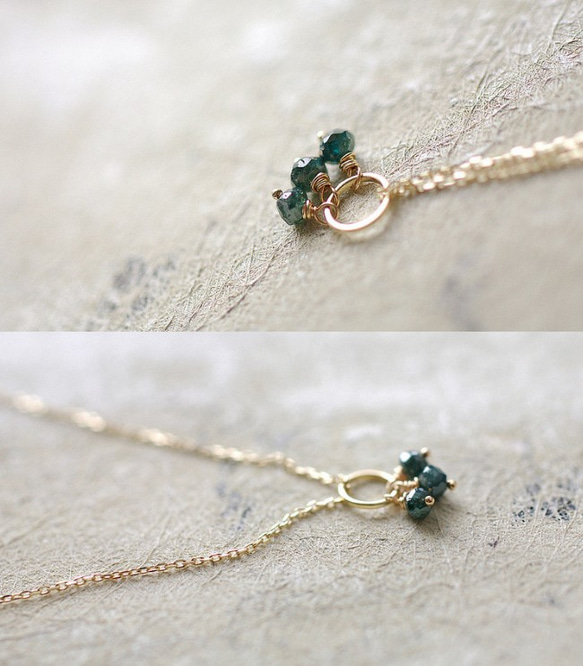 tsubu : Blue Diamond（necklace）ブルーダイヤモンド 2枚目の画像
