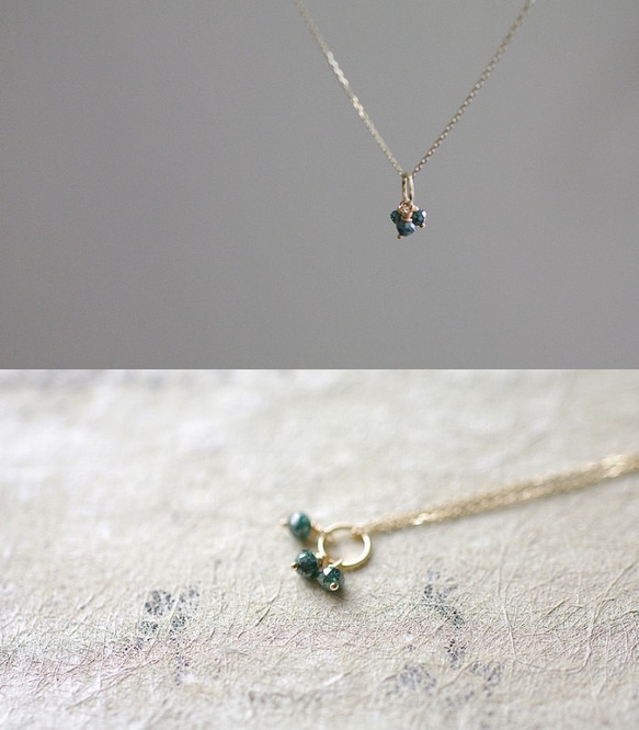 tsubu : Blue Diamond（necklace）ブルーダイヤモンド 3枚目の画像
