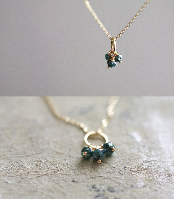 tsubu : Blue Diamond（necklace）ブルーダイヤモンド 5枚目の画像