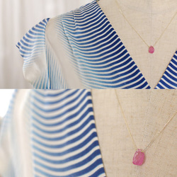 namida : Ruby rough b（necklace）ラフカットのルビーのネックレス 5枚目の画像