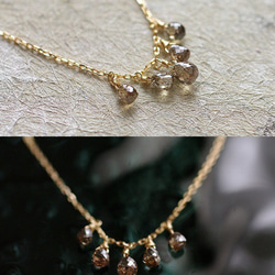 tsubu : Brown Diamond（necklace） ブラウンダイヤモンドのネックレス 4枚目の画像