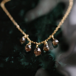 tsubu : Brown Diamond（necklace） ブラウンダイヤモンドのネックレス 6枚目の画像