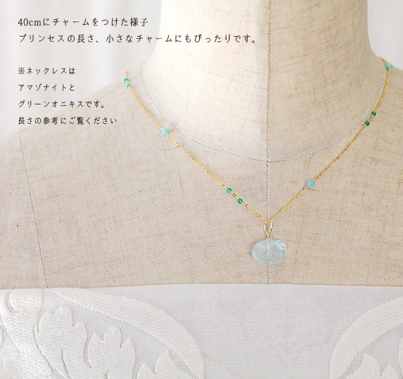 長さ選択式：40/50/60 chain : WhiteTopaz（necklace） ホワイトトパーズのネックレス 8枚目の画像