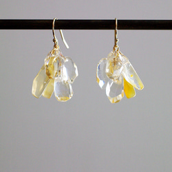 fusa：Citrine＆YellowQuartz _s（耳環）黃水晶和黃色石英的耳朵 第1張的照片