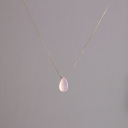 namida : pink Chalcedony（necklace） ピンクカルセドニー 7枚目の画像