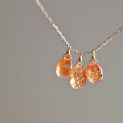 tsubu : Sunstone（necklace） サンストーンのネックレス 1枚目の画像