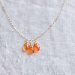 tsubu : Sunstone（necklace） サンストーンのネックレス 2枚目の画像