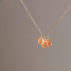 tsubu : Sunstone（necklace） サンストーンのネックレス 3枚目の画像