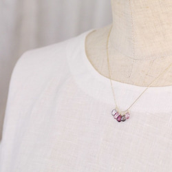 tsubu : Spinel 5（necklace） シックなスピネルのネックレス 6枚目の画像