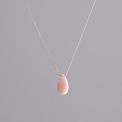 namida : pink Opal -m（necklace） ピンクオパールのネックレス（m） 6枚目の画像