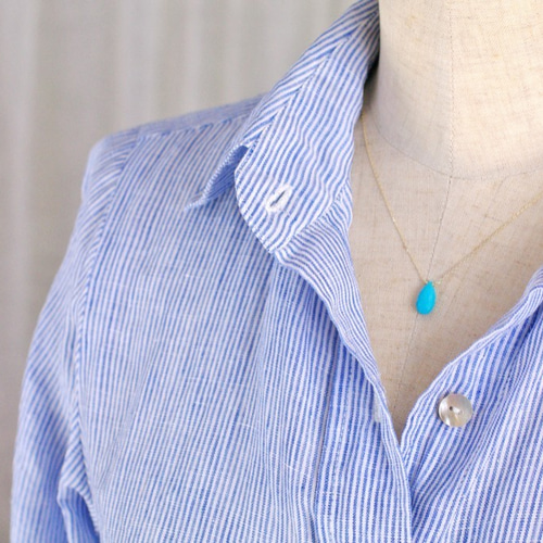 namida : Turquoise（necklace）3 アリゾナターコイズの