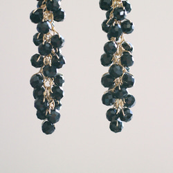 yamabudo : BlackSpinel (earring) 黑尖晶石野葡萄耳環 第2張的照片