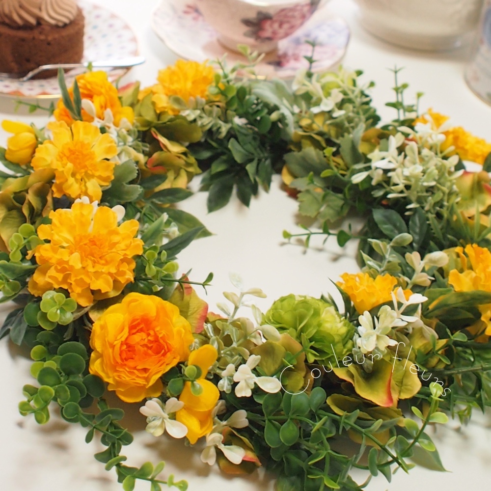 ビタミンカラーフラワーリース