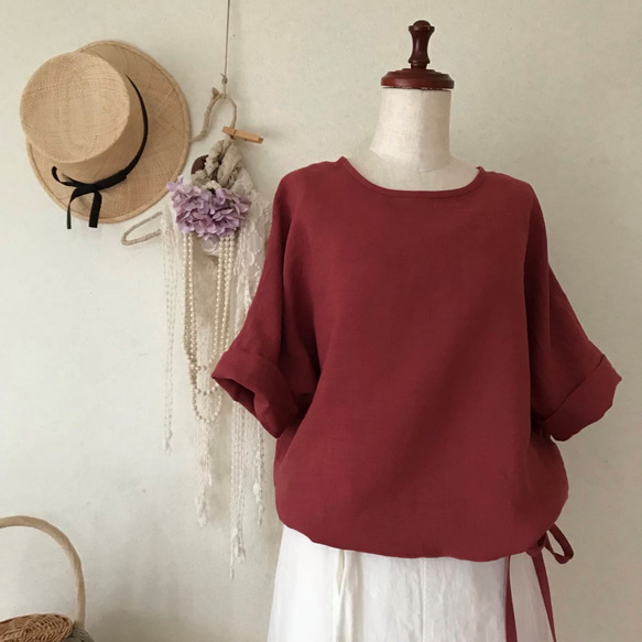 ⭐️リネン⭐️シンプルシャツ⭐️ベルギーリネン⭐️ 5枚目の画像