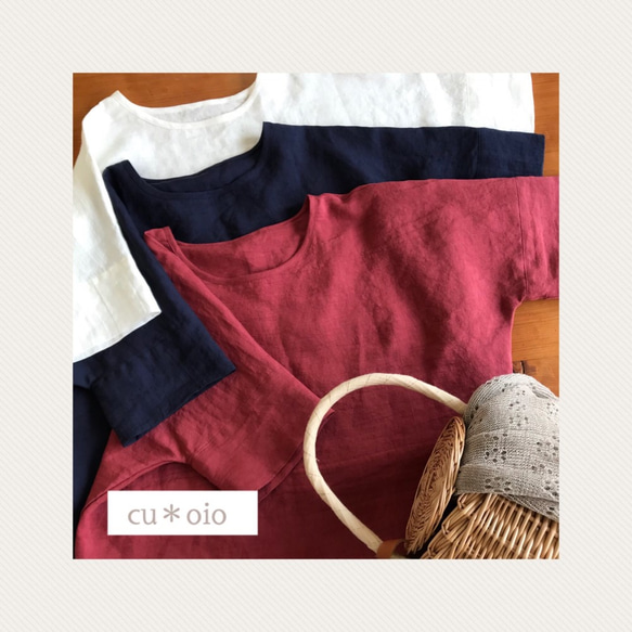 ⭐️リネン⭐️シンプルシャツ⭐️ベルギーリネン⭐️ 4枚目の画像