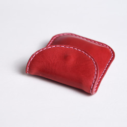 グーフィー - フルベジタブルなめしの革手縫いの小さな財布/小さなオブジェクトストレージ 3枚目の画像