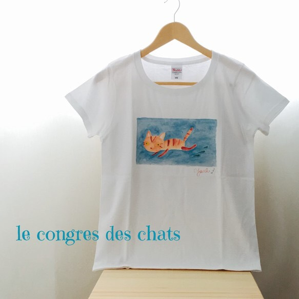 て、て、て　まうちゃんＴシャツ（レディース） 1枚目の画像