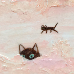 【黒猫】木製プレート 4枚目の画像