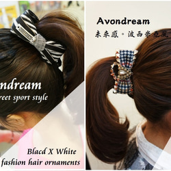 Avondreamファッションヘアアクセサリー-B2-S-小さなバナナクリップ-（S）バナナクリップヘアクリップ、ポニーテールク 5枚目の画像