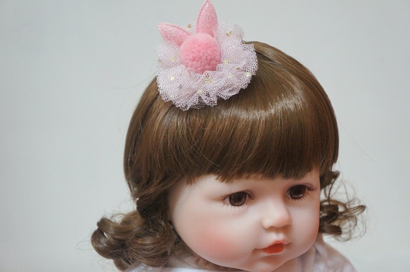 Avondream時尚髮飾-G1-寶寶兒童幼兒嬰兒髮夾- 髮夾抓夾側夾BB夾寶寶夾類 立體兔耳 第1張的照片