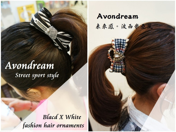 Avondreamファッションヘアアクセサリー-B1-L-ビッグバナナクリップ-（L）バナナクリップヘアクリップ、ポニーテールク 2枚目の画像