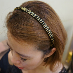 Avondream時尚髮飾-C-超舒適髮圈/髮箍 - 髮箍髮圈髮帶  編織風 第2張的照片