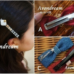 Avondreamファッションヘアアクセサリー-E2-ヘアクリップ-プリンセスクリップヘアクリップ、フリンジクリップ、サイドクリ 3枚目の画像