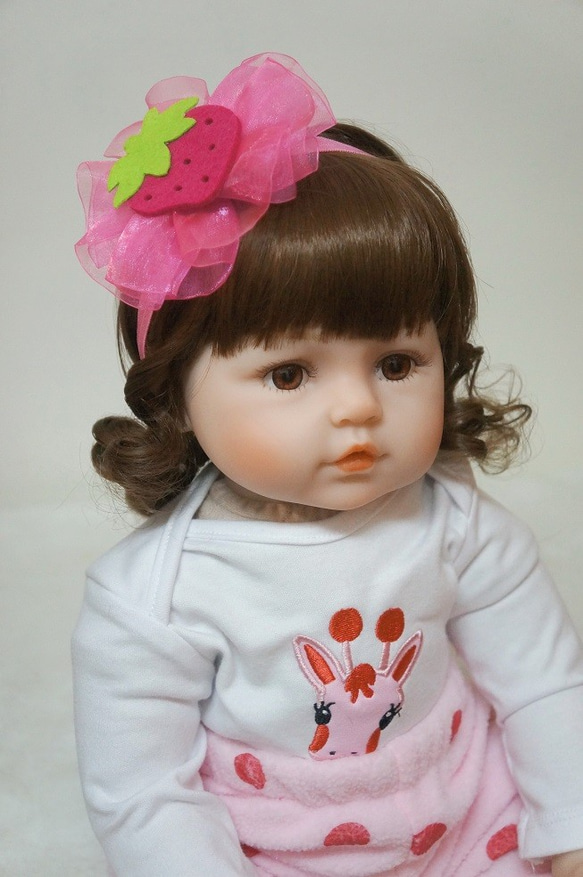 Avondream時尚髮飾-G4-寶寶兒童幼兒髮帶-髮夾髮束髮箍髮帶彌月禮盒禮物 草莓 第3張的照片