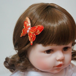 Avondream時尚髮飾-G1-寶寶兒童幼兒嬰兒髮夾-髮夾髮束髮箍髮帶彌月禮盒禮物  蝴蝶 第1張的照片