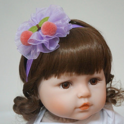 Avondream時尚髮飾-G4-寶寶兒童幼兒髮帶-髮夾髮束髮箍髮帶彌月禮盒禮物 櫻桃 第1張的照片