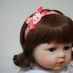 Avondream時尚髮飾-G4-寶寶兒童幼兒嬰兒髮帶-髮夾髮束髮箍髮帶彌月禮盒禮物 兔子 第1張的照片