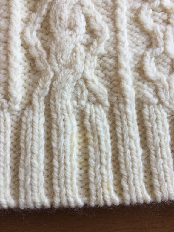 手編みメンズセーター 5枚目の画像