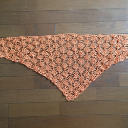 手編み夏用三角ストール 3枚目の画像