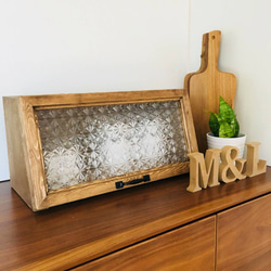 家具職人が作るレトロなブレッドケース　ホワイトオーク 家具職人が作るレトロなブレッドケース 棚・シェルフ・ラック DX